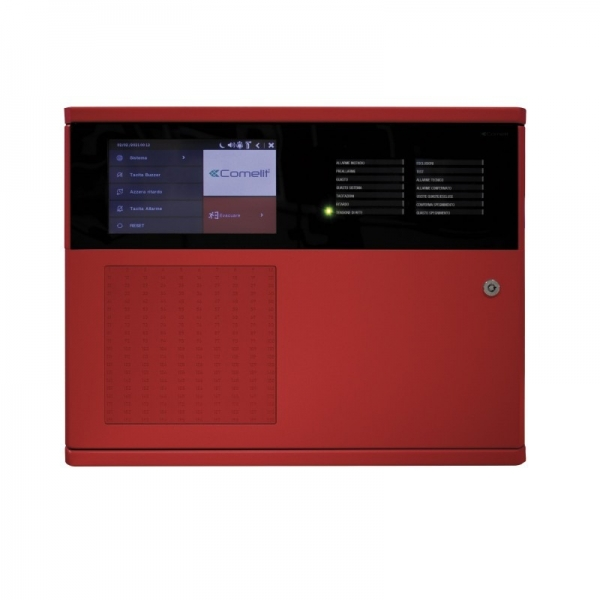 Red 1/8 Loop Addressable Fire Alarm Panel